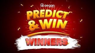 Predict amp Win  Winners  Aegon Learning  2024 [upl. by Christel]