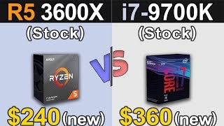 Ryzen 5 3600X Vs i79700K  1080p and 1440p  New Games Benchmarks [upl. by Shamus]