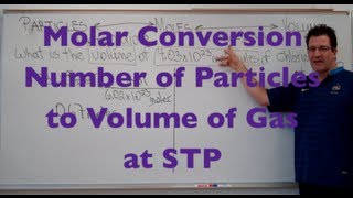 Molar Conversion Number of Particles to Volume of a Gas [upl. by Gibbon]