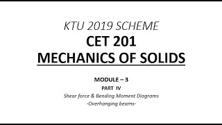 SFD amp BMD  Overhanging Beam  MOS  Module 3  Part 4  KTU BTech CE S3  Free Online Class [upl. by Jb656]