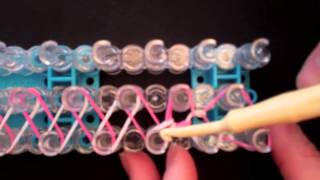 Rainbow Loom for Beginners How to Make a Basic Bracelet on the Rainbow Loom [upl. by Muncey]