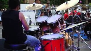 Allumez le feu Johnny Halliday Drum Cover Jean et Valentin [upl. by Llenrahs]