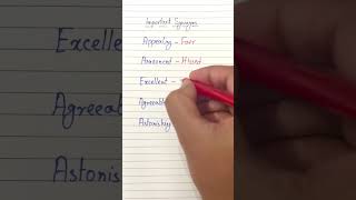 Important Synonyms  Same Meaning Words  Part3  English Grammar [upl. by Silvester]