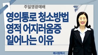 영의 통로 청소하는방법 영적 어지러움 일어나는 이유 배사랑목사 주일영광예배 [upl. by Konstantine]