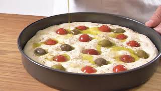 Focaccia Barese  Video Ricetta [upl. by Aillicsirp]