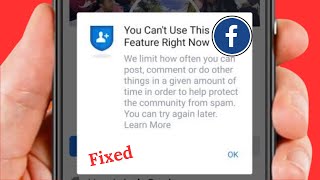 You Cant Use This Feature Right Now Facebook  Log in  2024 [upl. by Letreece527]