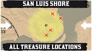 ALL San Luis Shore Treasure Map Location [upl. by Salokcin139]