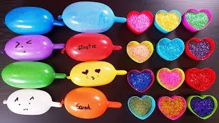 Making Slime With Funny Balloons And Extra Glitter [upl. by Allicirp]