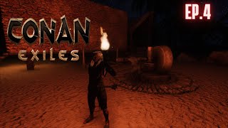 CONAN EXILES ep4 CONSEGUINDO TRABALHADORES KKKK [upl. by Fullerton]