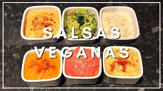 6 SALSAS VEGANAS FÁCILES [upl. by Oneil]