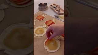 Tartelettes en forme de pommes 🍎 baking pomme tarte recipe recettefacile recette [upl. by Jere]