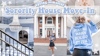 Moving Into My Sorority House  Spring Semester  Pack With Me  The University of Alabama [upl. by Ahtis355]