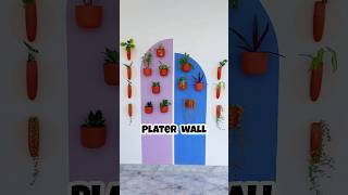 Balcony Wall Makeover Part2  diy makeover plants wallart [upl. by Yv]