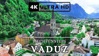 Experience the MOST BREATHTAKING City in Liechtenstein Vaduz 4K Drone Footage [upl. by Drusilla]