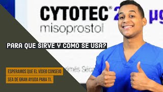 CYTOTEC para que sirve  Dosis y Como se toma 💊 Para úlceras [upl. by Glyn]