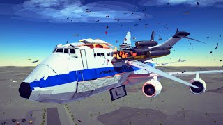 Airplane Midair Collisions and Emergency Landings 5  Besiege [upl. by Calla]