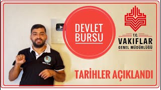 DEVLET BURSU  VGM BURS BAŞVURU TARİHLERİ AÇIKLANDI  2000₺ BURS KARŞILIKSIZ VGM BURSU 2024 [upl. by Ronile]