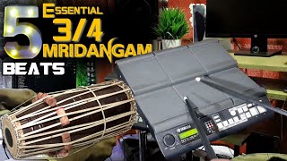 5 ESSENTIAL 34 Mridangam Beats 2021  yamaha dtx multi 12  part 16  Dolphin Binesh [upl. by Romeu]