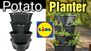 Lidl Potato Tower Planter Review  Tomato Planter Unbox  Parkside [upl. by Lledo]