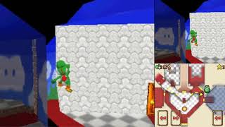 SM64 DS Alternate 2nd Keydoor skip with Yoshi TEXTURED [upl. by Anairad76]