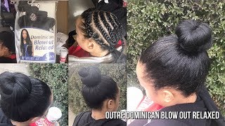 VERSATILE SEW IN ON NATURAL HAIR WITH OUTRE DOMINICAN BLOWOUT RELAXED 5PCS 1 PACK SOLUTION [upl. by Vitalis]