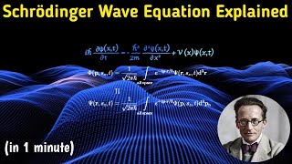 Schrodinger Wave equation Explain in Hindi under 1 minute  Quantum physics shorts particlephysics [upl. by Byram]