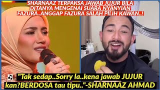 SHARNAAZ AHMAD KOMEN JUJUR SUARA FAZURA MENYANYI TAK SEDAP [upl. by Nyllij]