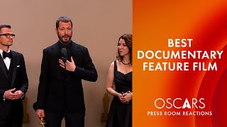 Best Documentary Feature Film  20 Days in Mariupol  Oscars 2024 Press Room Speech [upl. by Abehs]