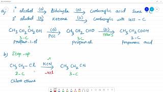 1 How is propanoic acid is prepared starting froma an alcohol b an alkylhalide c an alkene [upl. by Alul636]