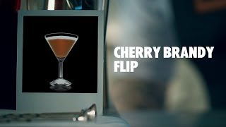 CHERRY BRANDY FLIP DRINK RECIPE  HOW TO MIX [upl. by Onimod]