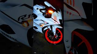 R15 V4 White Colur Modification r15 r15v4 bike shorts [upl. by Namrak]