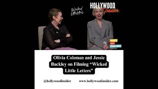 Olivia Coleman and Jessie Buckley on quotWicked Little Lettersquot  Video JoshHorowitz [upl. by Debera]