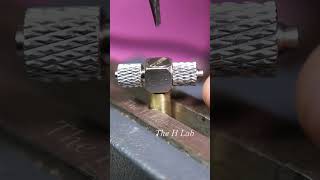 Homemade Hydraulic pump from brass  The H Lab part1 shorts [upl. by Euphemie]