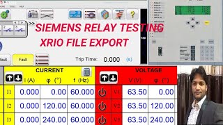 Siemens RELAY XRIO File Export and RELAY Testing [upl. by Keene225]