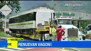 Comenzaron a llegar a Medellín los nuevos y novedosos vagones del Metro [upl. by Koller]