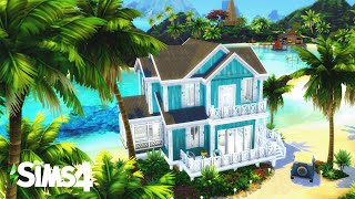 Simple Beach Home NO CC  Sims 4 Speedbuild [upl. by Faith]