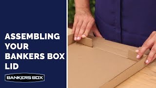 Bankers Box Lid Assembly Kraft Box [upl. by Rivi]