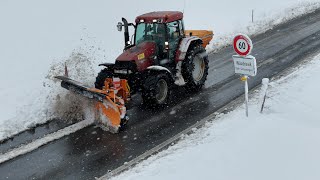 Winterdienst mit Case Steyr und Fendt in Grosswangen 🇨🇭❄️ [upl. by Aihsal]