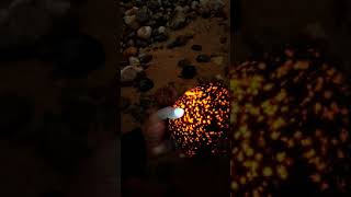 Lake Michigan Syenite with fluorescent sodalite [upl. by Mordy]