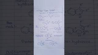 Fischer and Gassmann Indole Synthesisshortsfeed ytshorts shortsfeed [upl. by Winslow]