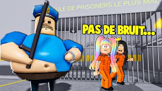 NOUS SOMMES PRISONNIÈRES ET LE POLICIER EST TROP MÉCHANT Roblox BARRYS PRISON RUN [upl. by Bradney40]