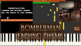 Bomberman Music  Ending Theme NES Soundtrack  Synthesia Piano [upl. by Addia]