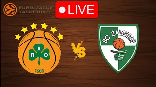 🔴 Live Panathinaikos vs Zalgiris Kaunas  EuroLeague 20232024  Live Play by Play Scoreboard [upl. by Einrae74]