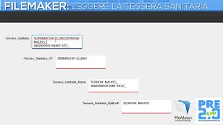 Filemaker leggere la Tessera Sanitaria con un lettore badge Usb [upl. by Asalocin446]