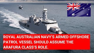 ROYAL AUSTRALIAN NAVY’S ARMED OFFSHORE PATROL VESSEL SHOULD ASSUME THE ARAFURA CLASS’S ROLE [upl. by Ayekahs]