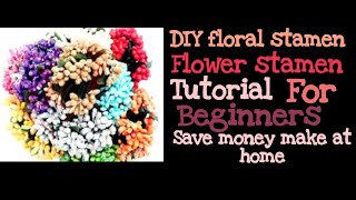 Flower stamen  DIY floral stamen best homemade stamen  easy homemade stamen  floral stamen [upl. by Kunkle]