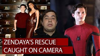 Zendayas SUPERHERO Rescue by Tom Holland Caught on Camera [upl. by Oiramad]