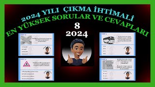 2024 Ehliyet Soruları Ve Cevapları En Çok çıkan ehliyet sınav soruları 2024 [upl. by Bower]