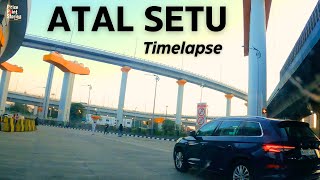 Timelapse  Atal Setu  MTHL Drive  Sewri  Panvel  Mumbai Trans Harbour Link Put Headphones On [upl. by Dallas631]