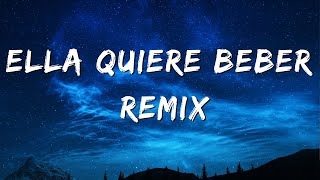 Anuel AA  Ella Quiere Beber Remix LetraLyrics ft Romeo Santos [upl. by Nodgnal]